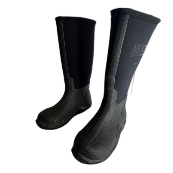 Muck Boot Company Hoser Boots Mens Size 5 Womens 6 Black Waterproof Neoprene - Picture 2 of 10